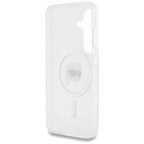 Karl Lagerfeld MagSafe dėklas Galaxy S25 – baltas
