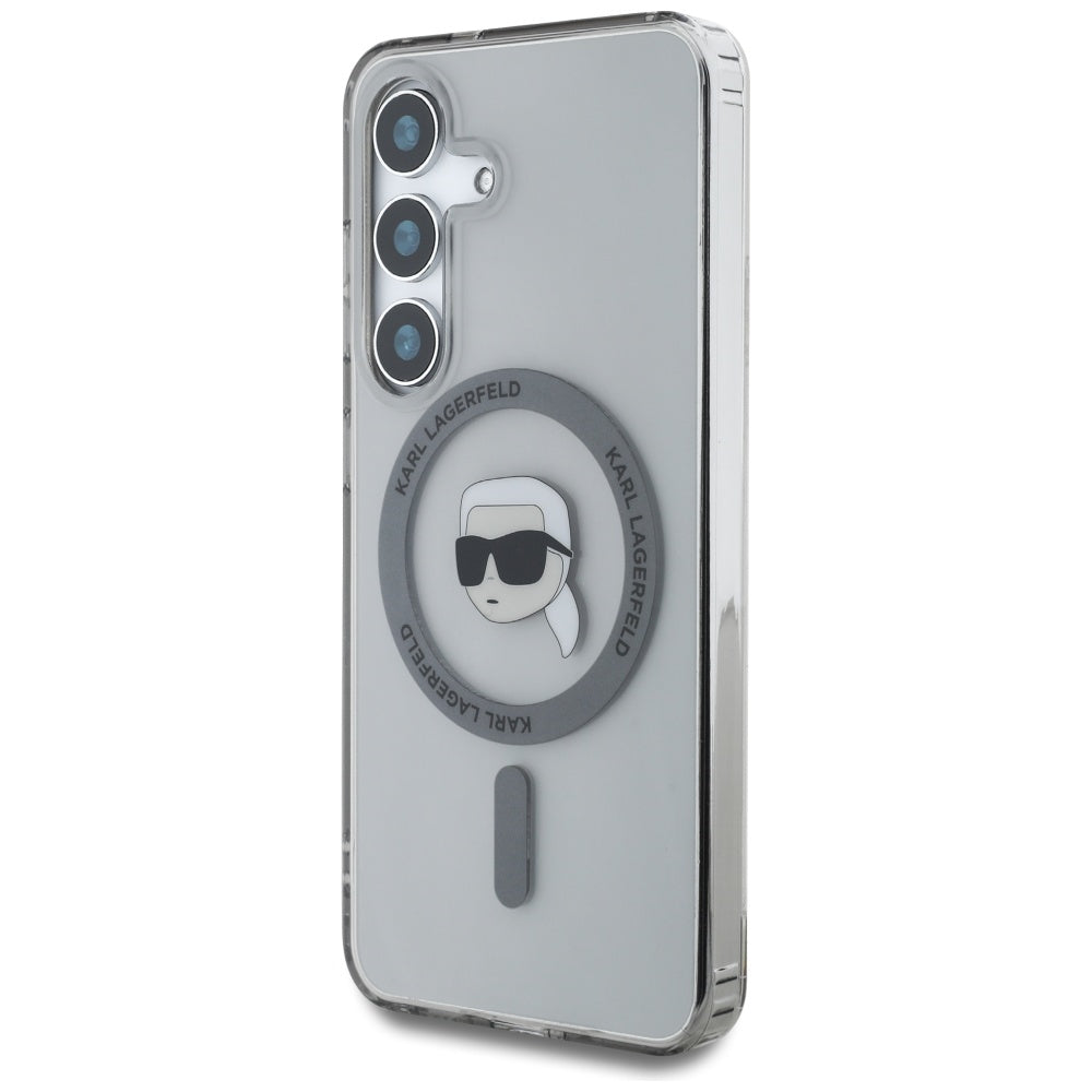 Karl Lagerfeld MagSafe dėklas Samsung Galaxy S25 – juodas