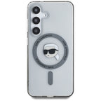 Karl Lagerfeld MagSafe dėklas Samsung Galaxy S25 – juodas