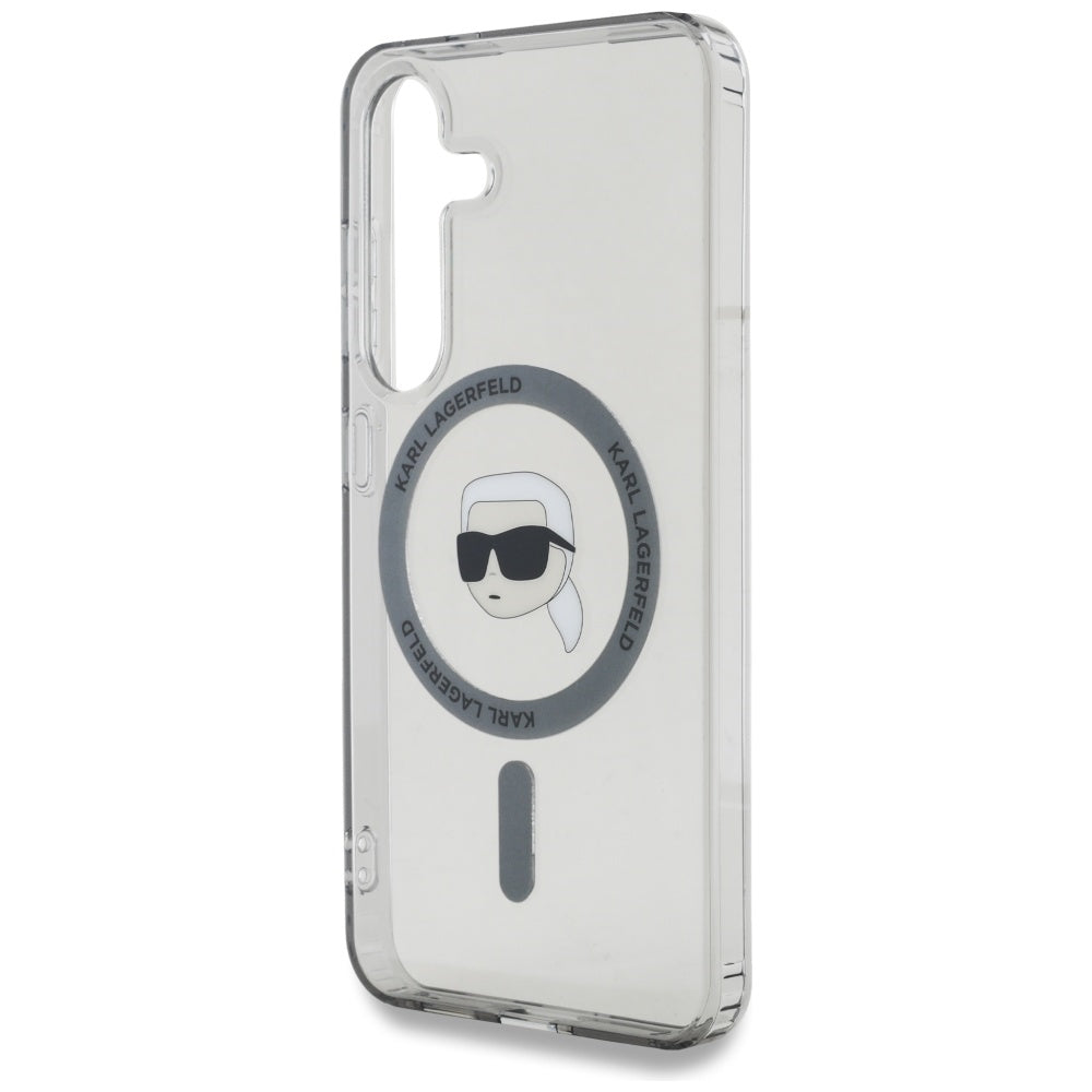Karl Lagerfeld MagSafe dėklas Samsung Galaxy S25 – juodas