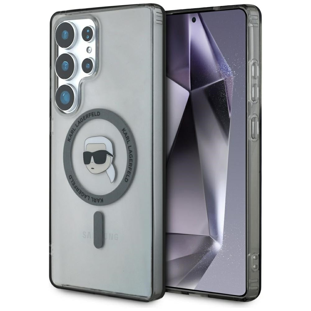 Karl Lagerfeld MagSafe dėklas Galaxy S25 Ultra – juodas