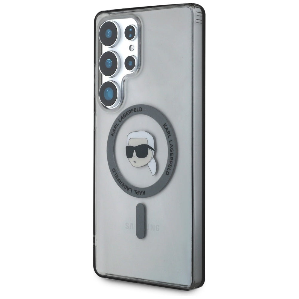 Karl Lagerfeld MagSafe dėklas Galaxy S25 Ultra – juodas