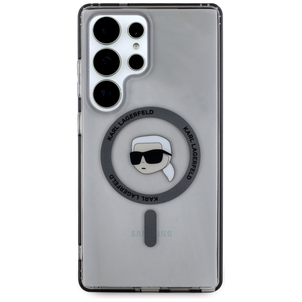 Karl Lagerfeld MagSafe dėklas Galaxy S25 Ultra – juodas