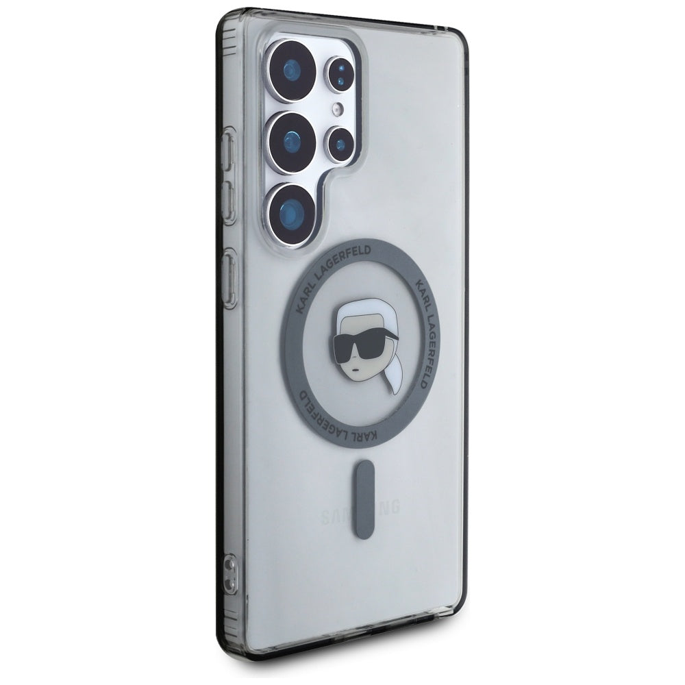Karl Lagerfeld MagSafe dėklas Galaxy S25 Ultra – juodas