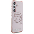 Karl Lagerfeld dėklas Samsung Galaxy S25 – rožinis