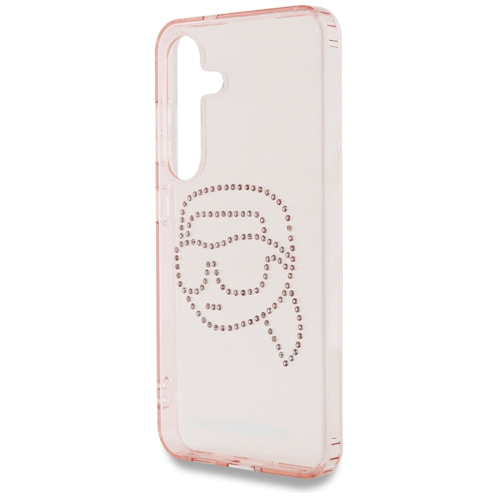 Karl Lagerfeld dėklas Samsung Galaxy S25 – rožinis