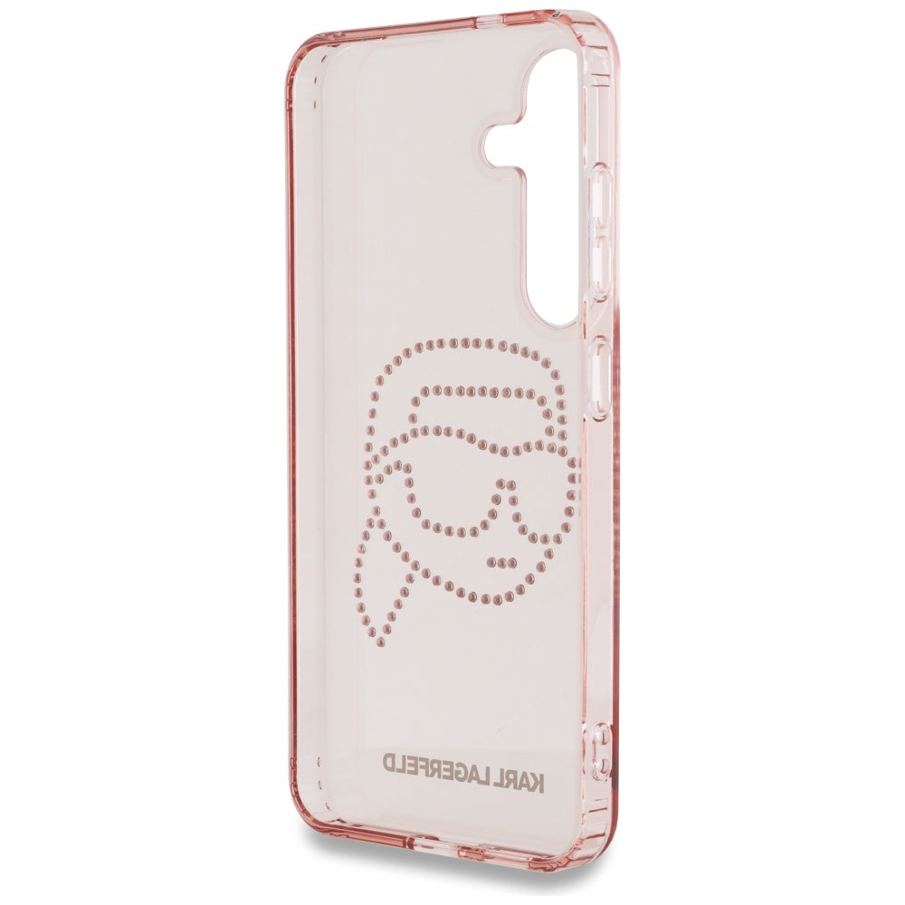Karl Lagerfeld dėklas Samsung Galaxy S25 – rožinis