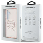 Karl Lagerfeld dėklas Samsung Galaxy S25 – rožinis
