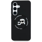 Karl Lagerfeld MagSafe dėklas Galaxy S25 – juodas