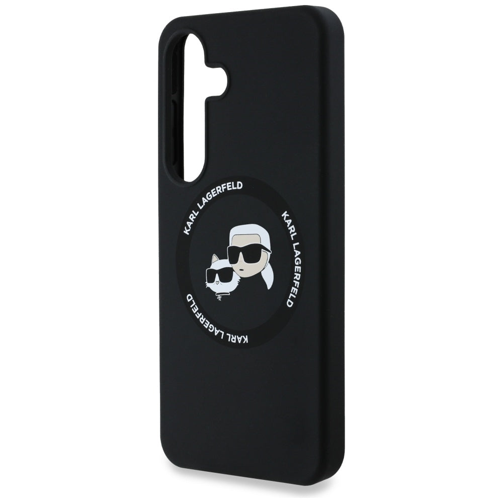 Karl Lagerfeld MagSafe dėklas Galaxy S25 – juodas