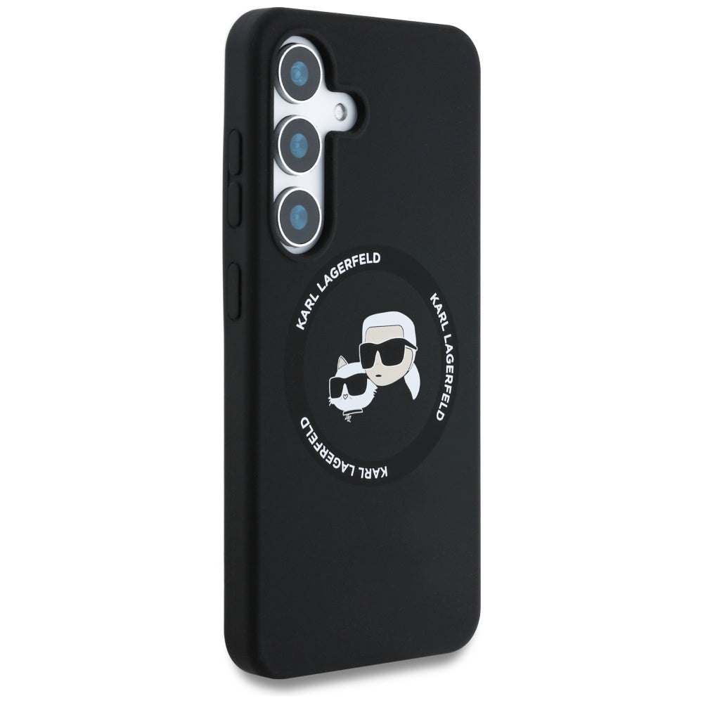 Karl Lagerfeld MagSafe dėklas Samsung Galaxy S25+ – juodas