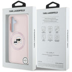 Karl Lagerfeld MagSafe dėklas Galaxy S25+ – rožinis