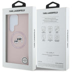 Karl Lagerfeld MagSafe dėklas Galaxy S25 Ultra – rožinis