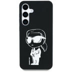 Karl Lagerfeld MagSafe dėklas Galaxy S25 – juodas