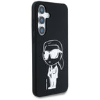 Karl Lagerfeld MagSafe dėklas Galaxy S25 – juodas