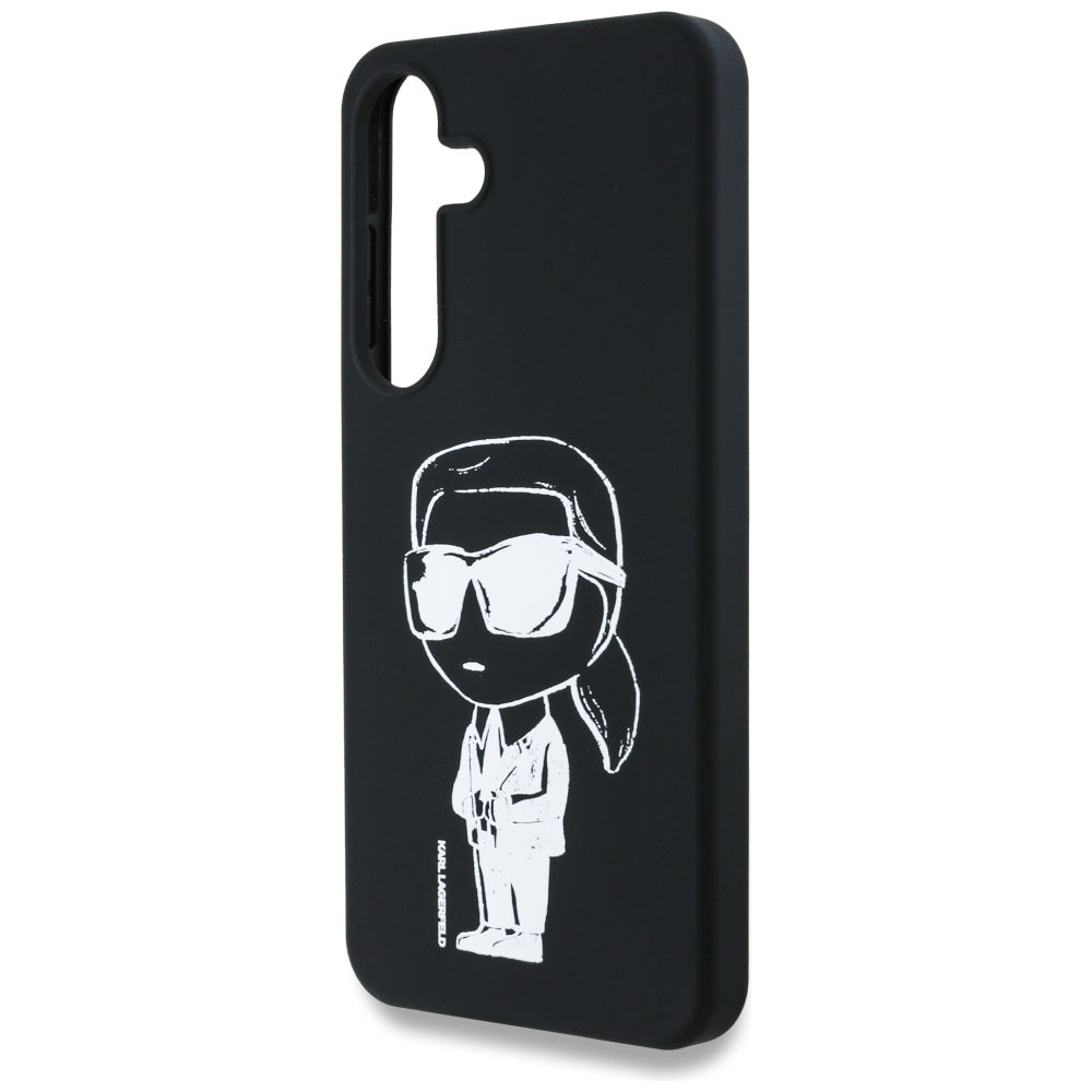 Karl Lagerfeld MagSafe dėklas Galaxy S25 – juodas