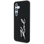 Karl Lagerfeld silikoninis dėklas Samsung Galaxy S25 – juodas