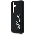 Karl Lagerfeld silikoninis dėklas Samsung Galaxy S25 – juodas