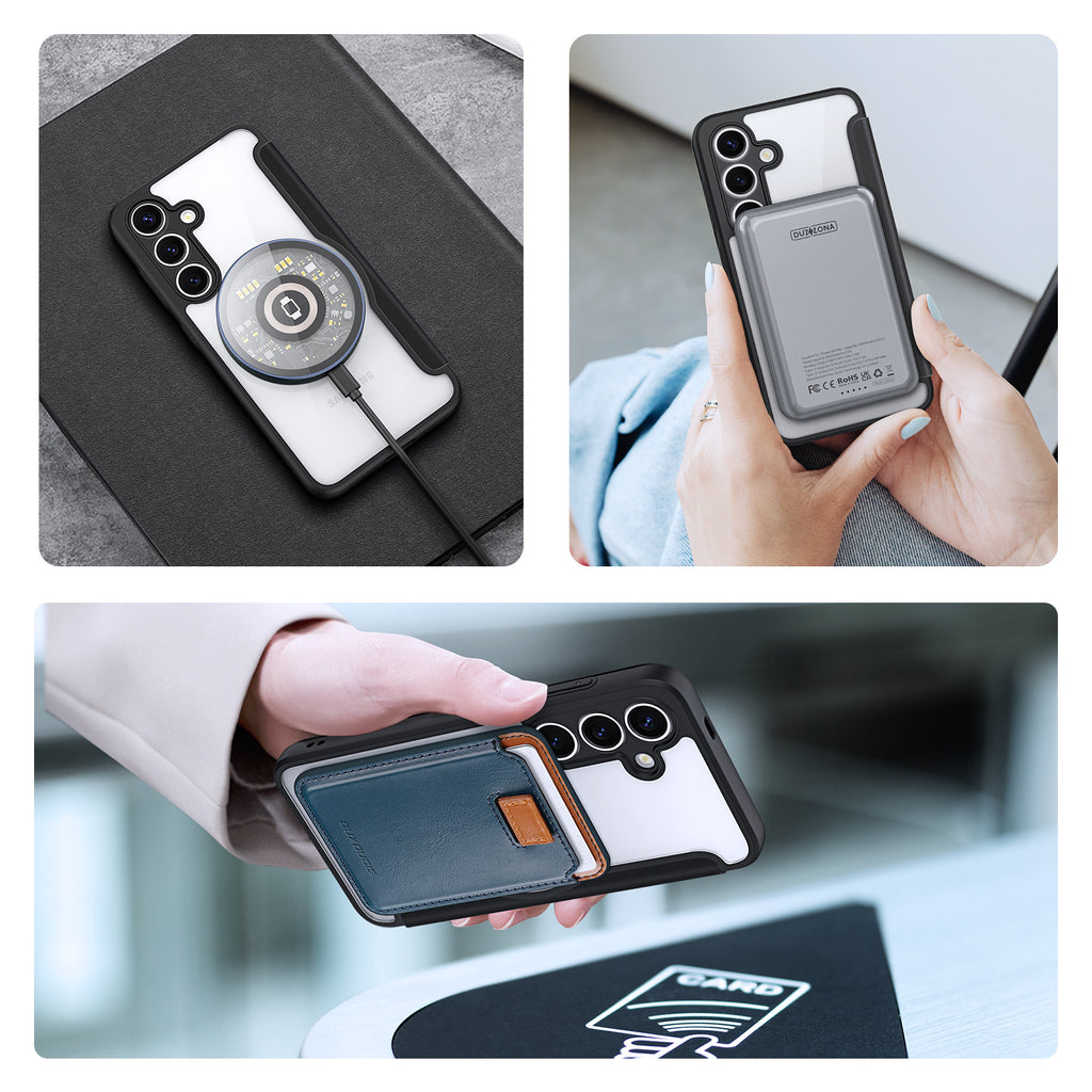 Dux Ducis Skin X Pro MagSafe dėklas Galaxy S25+ – juodas