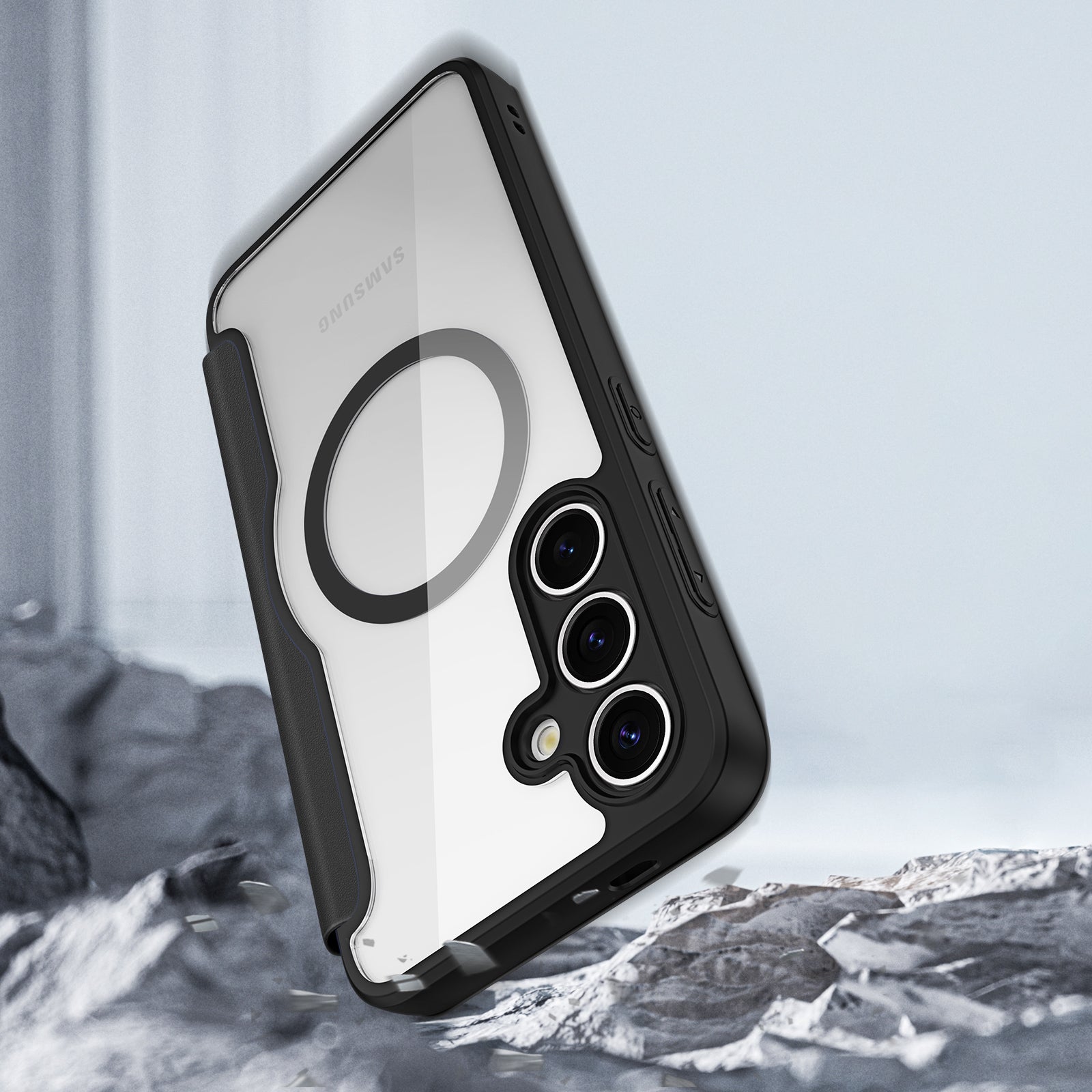 Dux Ducis Skin X Pro MagSafe dėklas Galaxy S25+ – juodas