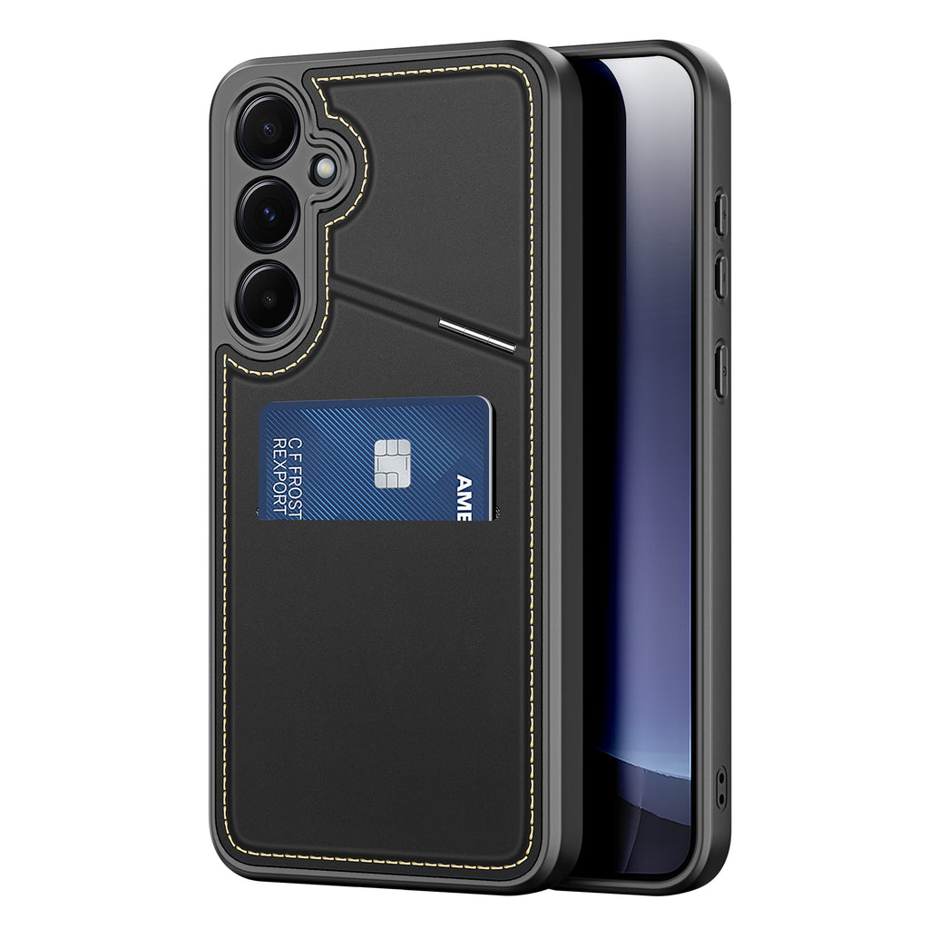 Dux Ducis Rafi II dėklas Galaxy S25 su stovu – juodas