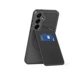 Dux Ducis Rafi II dėklas Galaxy S25 su stovu – juodas