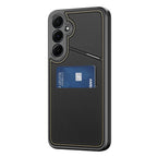 Dux Ducis Rafi II dėklas Galaxy S25 su stovu – juodas