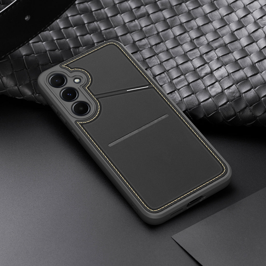 Dux Ducis Rafi II dėklas Galaxy S25 su stovu – juodas