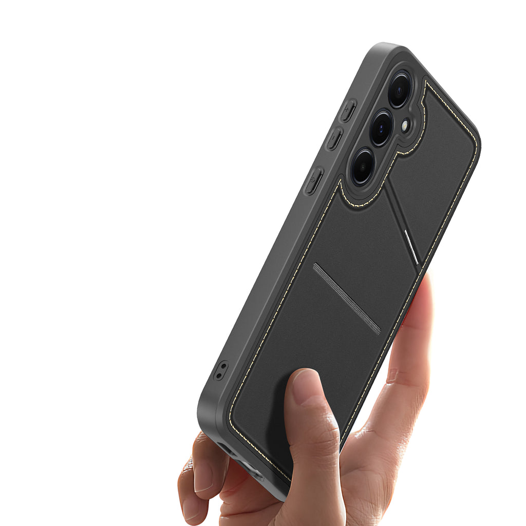 Dux Ducis Rafi II dėklas Galaxy S25 su stovu – juodas