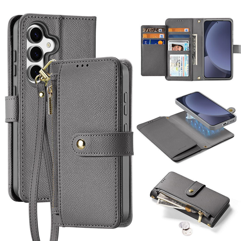 Dux Ducis Lava odinis dėklas Samsung Galaxy S25+ – pilkas