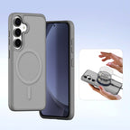 Dux Ducis Lava odinis dėklas Samsung Galaxy S25+ – pilkas