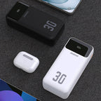 Dudao Išorinė baterija K15MAX 30000mAh PD 22.5W su integruotais laidais - juodas