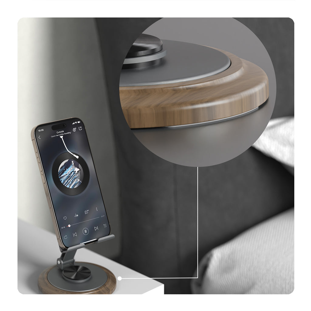 Dudao F17M 360° metalinis telefono stovas pilkas