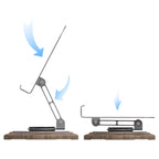 Dudao F17M 360° metalinis telefono stovas pilkas