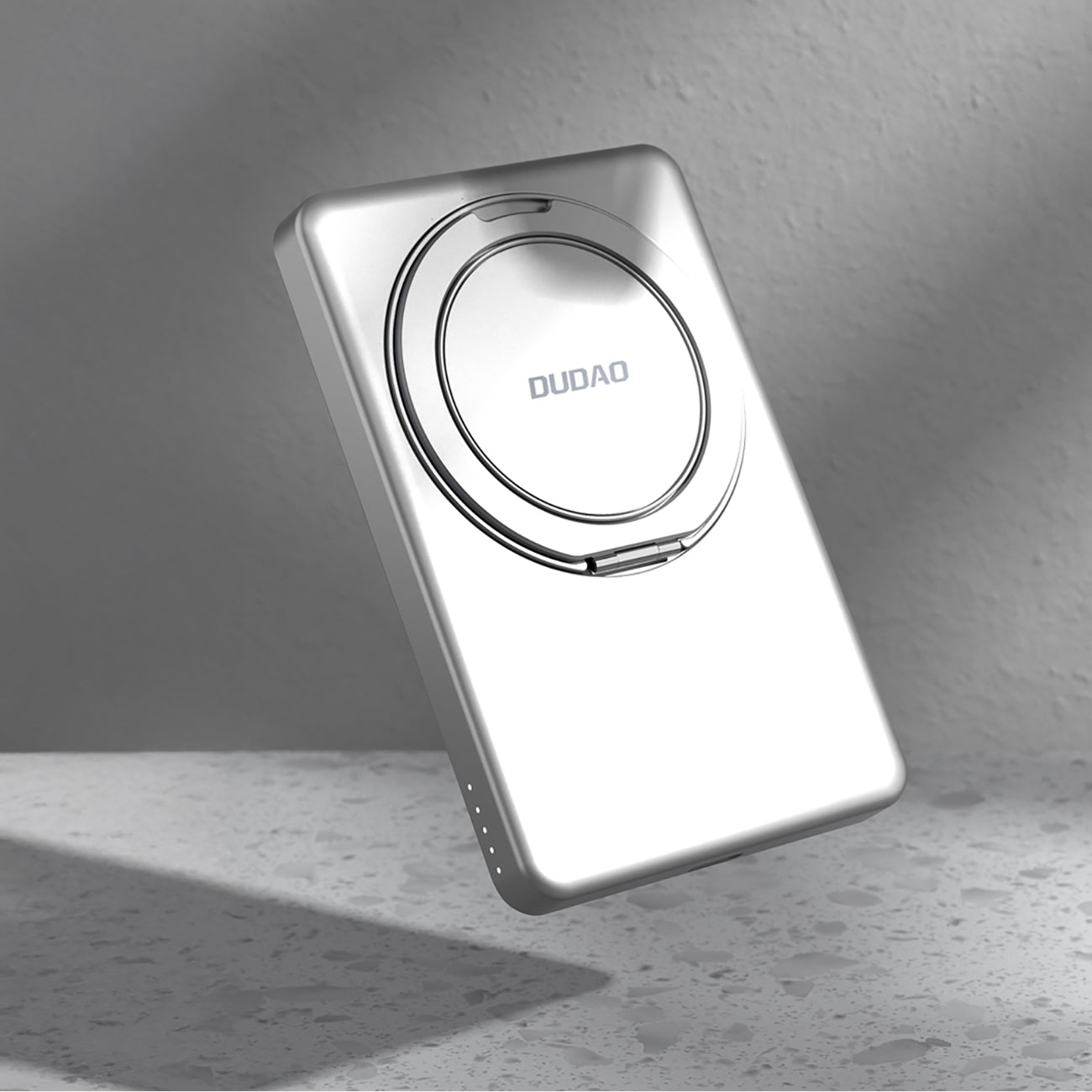 Dudao Išorinė baterija K28S 20W PD 5000mAh su MagSafe ir stovu - sidabrinis