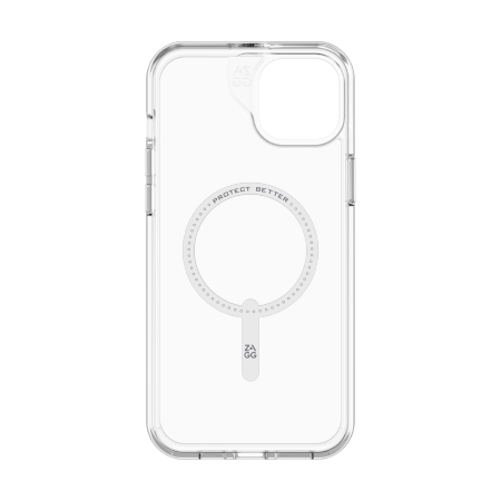 ZAGG Crystal Palace Snap MagSafe dėklas iPhone 14/15 Plus – skaidrus