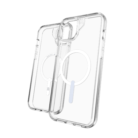 ZAGG Crystal Palace Snap MagSafe dėklas iPhone 14/15 Plus – skaidrus