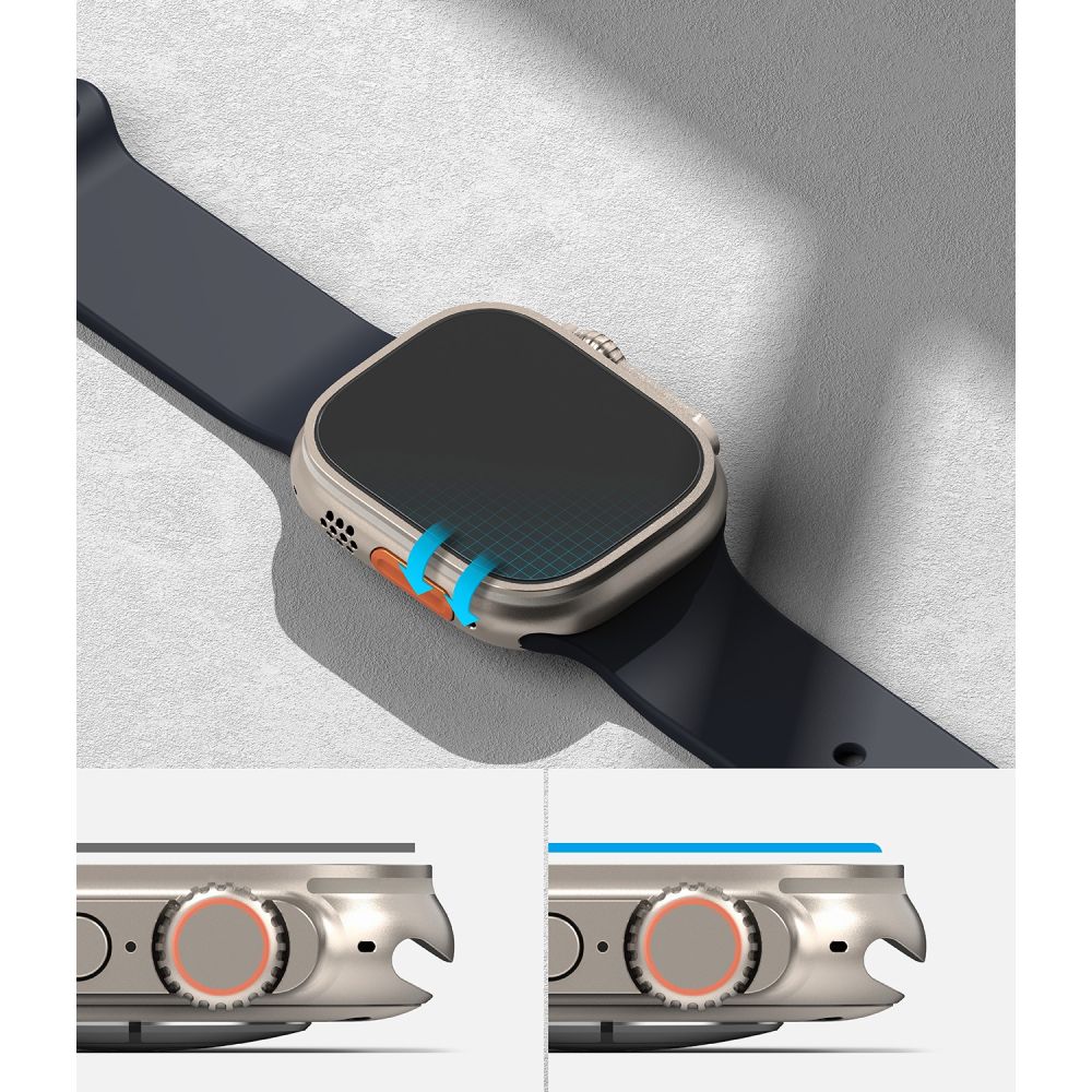 Ringke ID FC stiklas Apple Watch Ultra 49 mm (4 vnt.) -- Apple Watch Ultra
