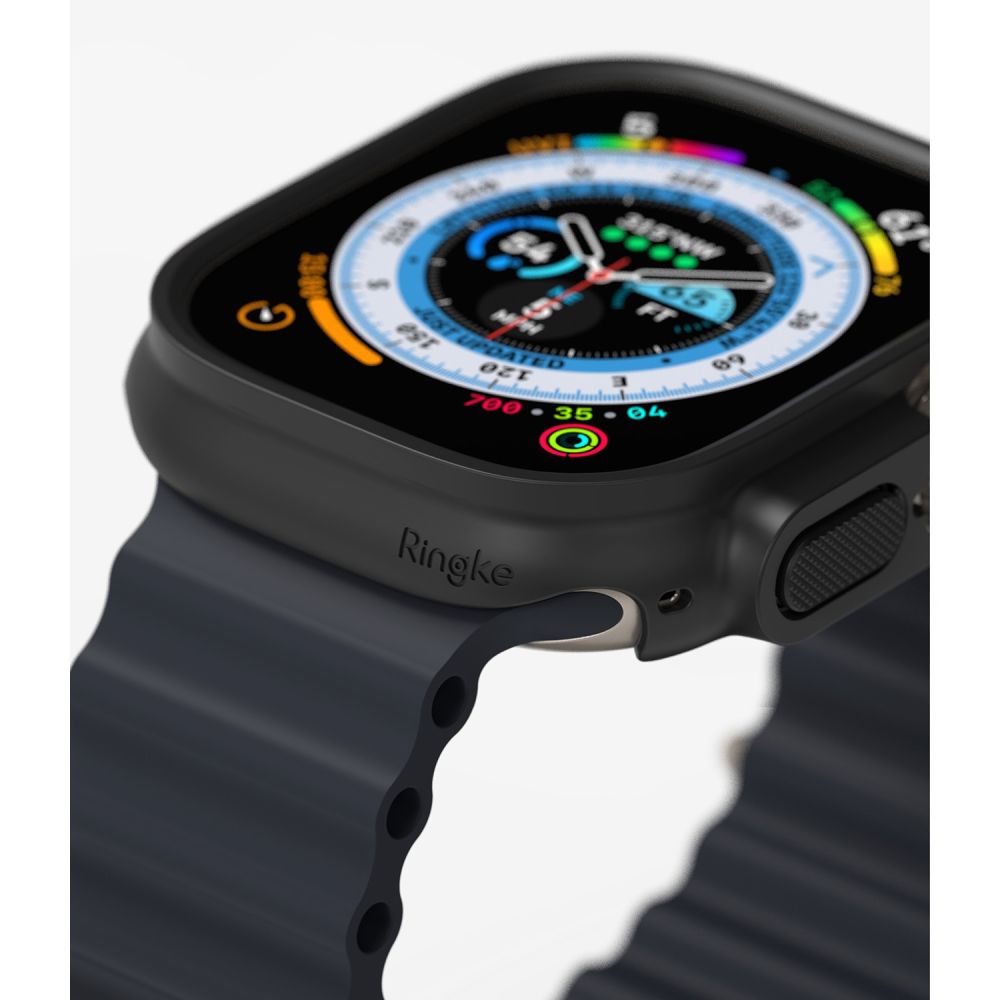 Ringke Slim 2 dalių dėklas Apple Watch Ultra 49 mm – skaidrus ir juodas -- Apple Watch Ultra 1