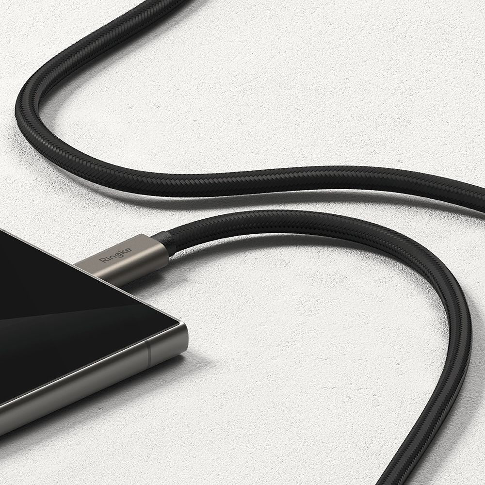 Ringke USB-C 3.2 Gen. PD240W Laidas 200cm - juodas -- Cell phone cables