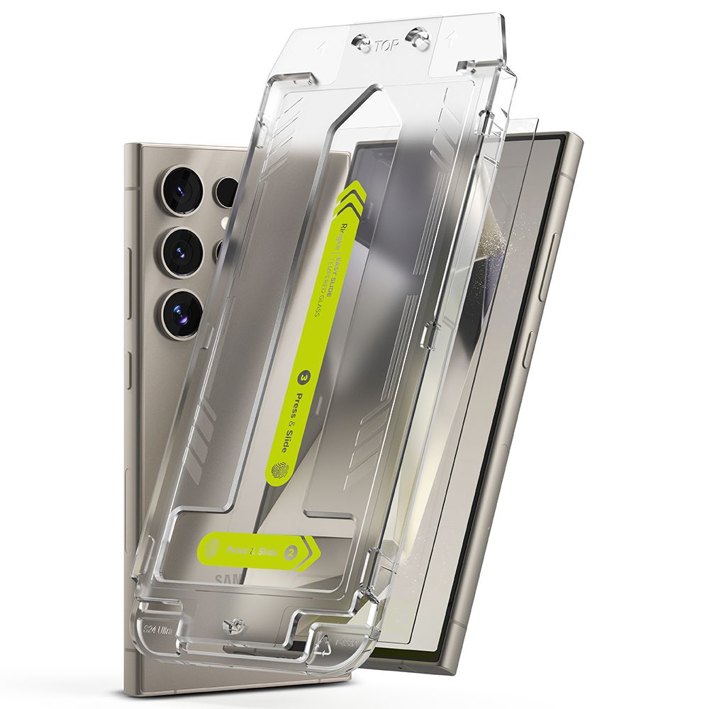 Ringke Easy Slide grūdintas stiklas Galaxy S24 Ultra (2 vnt.) -- Samsung Galaxy S24 Ultra