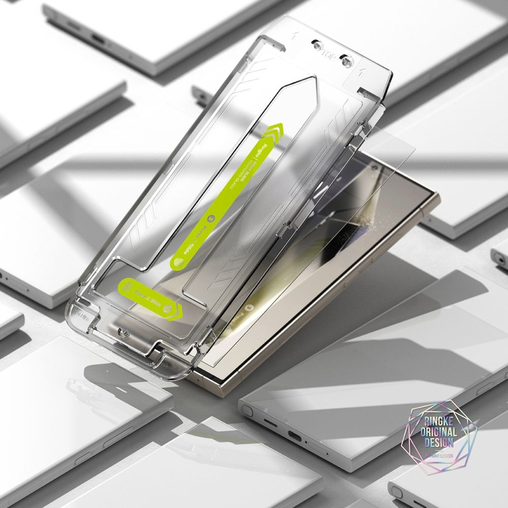 Ringke Easy Slide grūdintas stiklas Galaxy S24 Ultra (2 vnt.) -- Samsung Galaxy S24 Ultra
