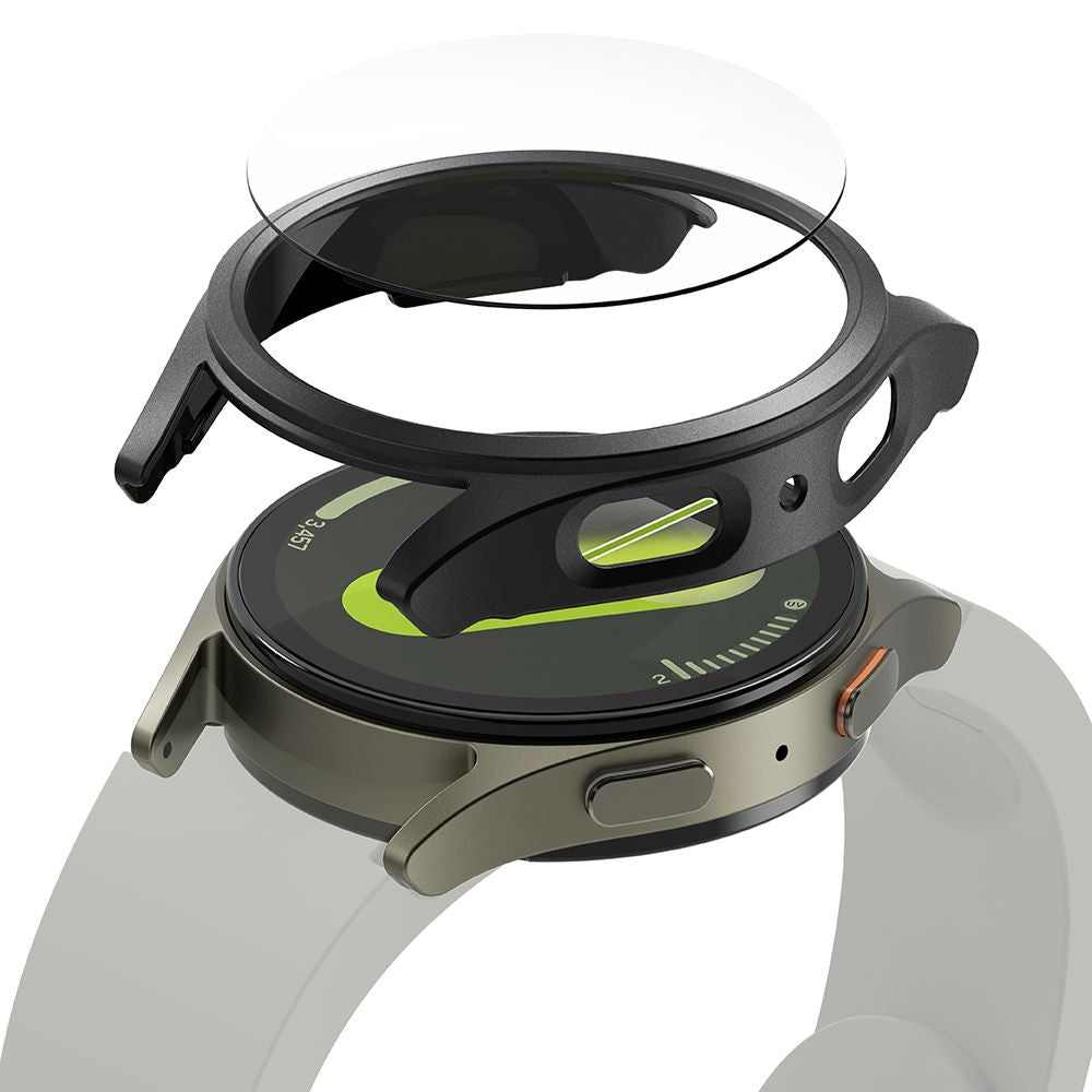 Ringke dėklas su stiklu Galaxy Watch 7 44 mm – juodas -- Samsung Galaxy Watch 7 (44mm)