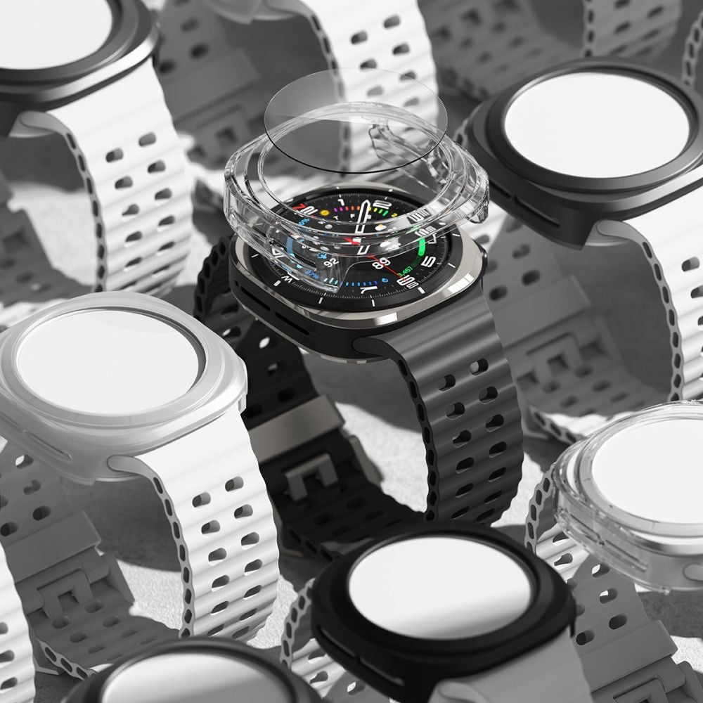 Ringke Slim dėklas + stiklas Galaxy Watch Ultra 47 mm – juodas -- Samsung Galaxy Watch Ultra (47mm)