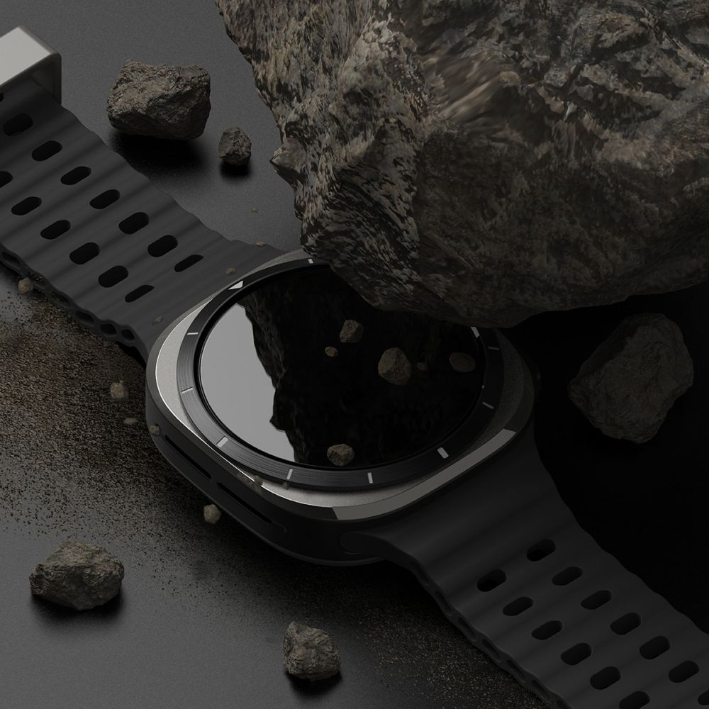 Ringke Slim dėklas + stiklas Galaxy Watch Ultra 47 mm – juodas -- Samsung Galaxy Watch Ultra (47mm)