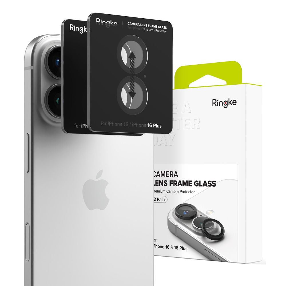 Ringke kameros rėmelio apsauga iPhone 16/16 Plus – juoda -- iPhone 16