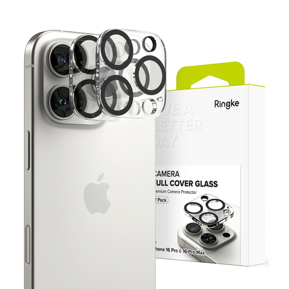 Ringke kameros apsauginis stikliukas iPhone 16 Pro/Pro Max (2 vnt.) -- iPhone 16 Pro / iPhone 16 Pro Max