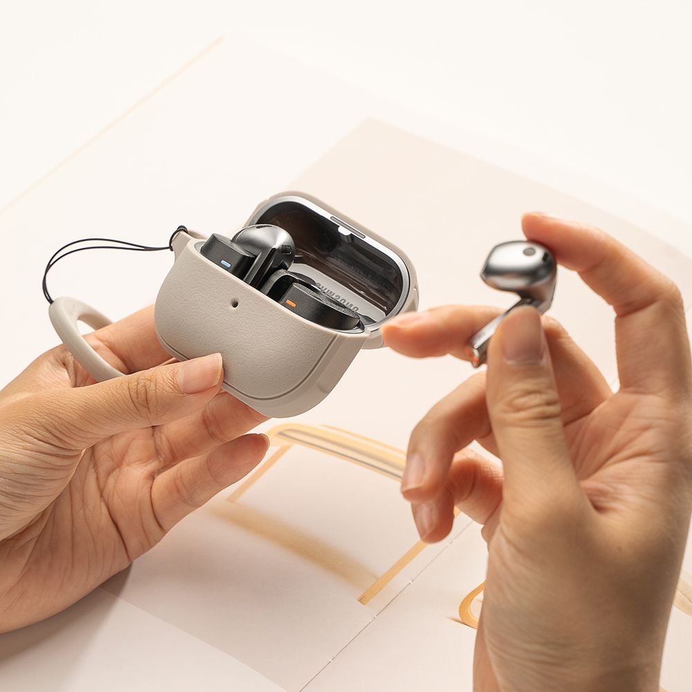 Ringke Onyx MagSafe dėklas Galaxy Buds 3 / 3 Pro – pilkas -- Samsung Galaxy Buds 3