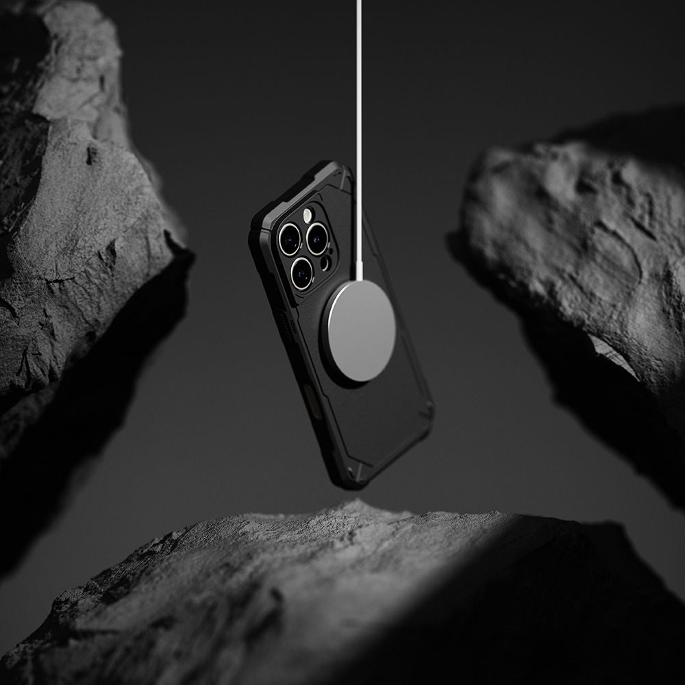 Ringke Rugged Gear MagSafe dėklas iPhone 16 Pro Max – juodas -- iPhone 16 Pro Max