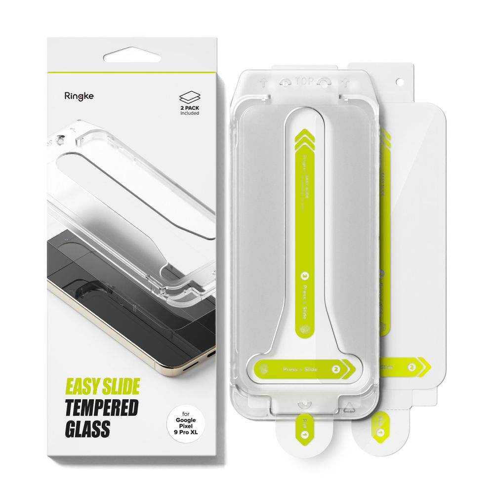 Ringke Easy Slide Tempered Glass 2 pakuotė Google Pixel 9 Pro XL -- Google Pixel 9 Pro XL